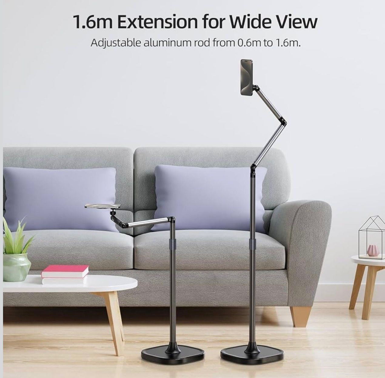 TELESIN Magnetic Phone Tablet Floor Stand