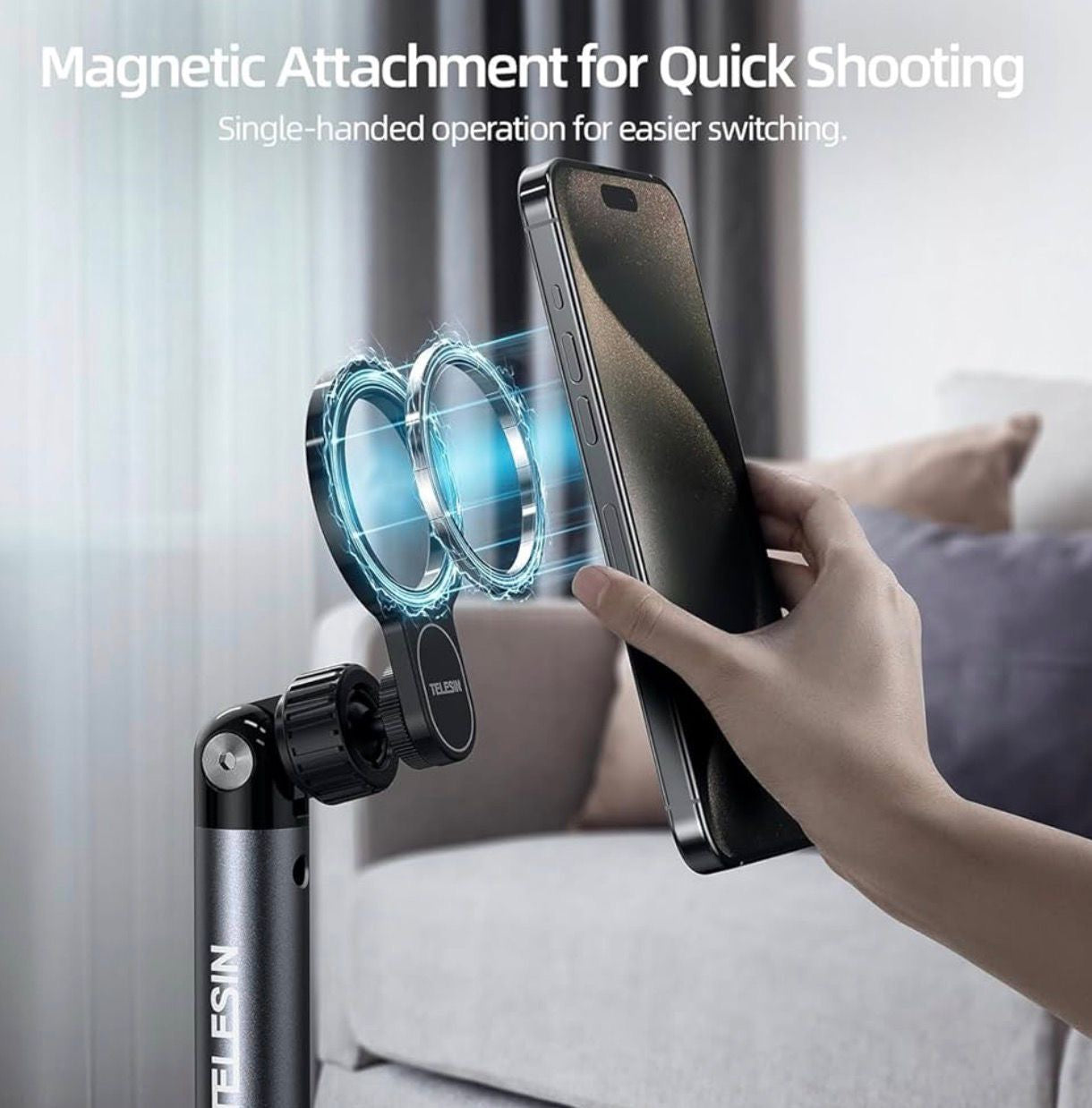 TELESIN Magnetic Phone Tablet Floor Stand