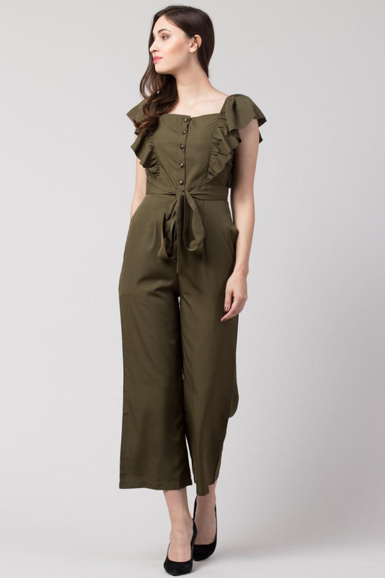 Polyester Solid Jumpsuit